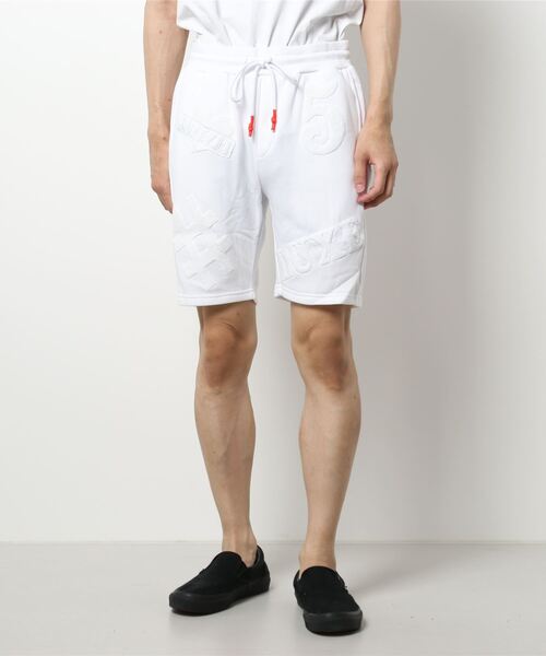 CERCA(チェルカ)の「RM/総サガラ刺繍裏毛ショーツ(その他パンツ・メンズ・グレー/ホワイト・MEDIUM/LARGE)」の7枚目の写真
