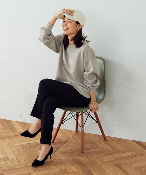 COMME CA ISM（コムサイズム）の「メルトンキャップ（キャップ・レディース・オフホワイト/ブラック・FREE）」の7枚目の写真