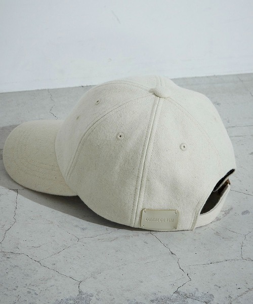 COMME CA ISM（コムサイズム）の「メルトンキャップ（キャップ・レディース・オフホワイト/ブラック・FREE）」の3枚目の写真