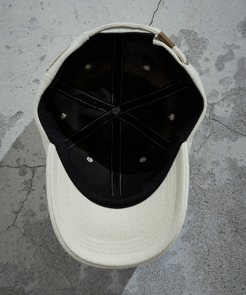 COMME CA ISM（コムサイズム）の「メルトンキャップ（キャップ・レディース・オフホワイト/ブラック・FREE）」の8枚目の写真