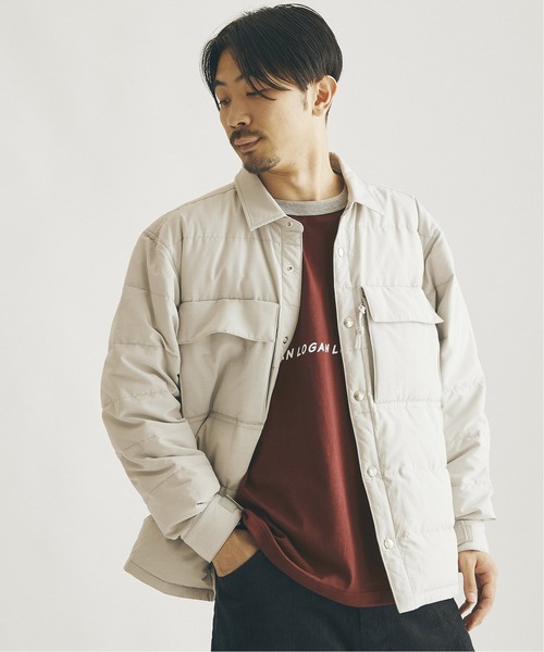 JOURNAL STANDARD（ジャーナルスタンダード）の「◆【LASKA SLIM / ラスカ】ダウンシャツ（ダウンジャケット/コート・メンズ・ブラック/グリーン/ベージュ/パープル/ナチュラル・LARGE/MEDIUM/SMALL）」の4枚目の写真