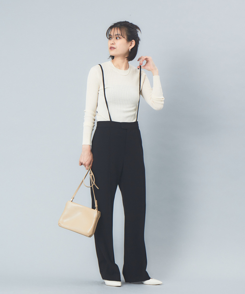 YAHKI（ヤーキ）の「YAHKI 別注 Soft Ｗ Face ショルダーバッグ（ショルダーバッグ・レディース・ベージュ/ブラック・フリー）」の4枚目の写真