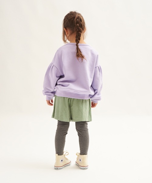 RUGGEDWORKS（ラゲッドワークス）の「衿プリントドッロプショルダートレーナー（スウェット・キッズ・ライトグリーン/パープル・140/130/90/110/120/150/100）」の9枚目の写真