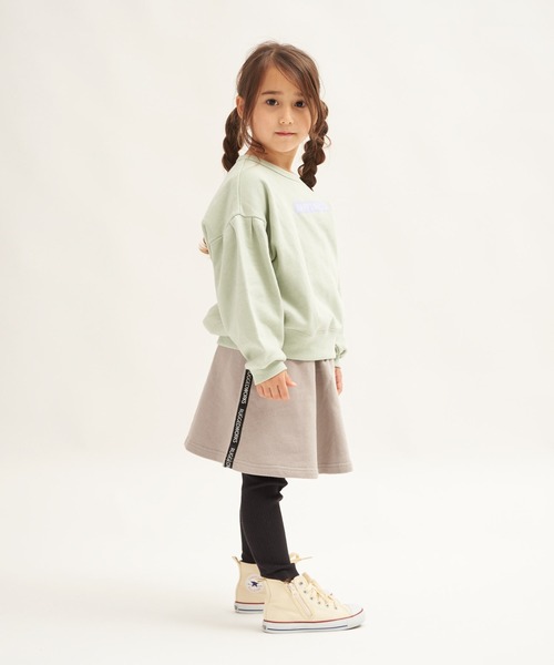 RUGGEDWORKS（ラゲッドワークス）の「衿プリントドッロプショルダートレーナー（スウェット・キッズ・ライトグリーン/パープル・140/130/90/110/120/150/100）」の13枚目の写真