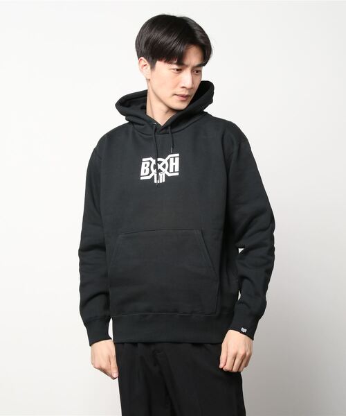 BOUNTY HUNTER(バウンティーハンター)の「BxH LOGO HEAVY WEIGHT Pullover Pk(パーカー・メンズ・ホワイト/ブラック/グレー・MEDIUM/LARGE/X-LARGE)」の7枚目の写真