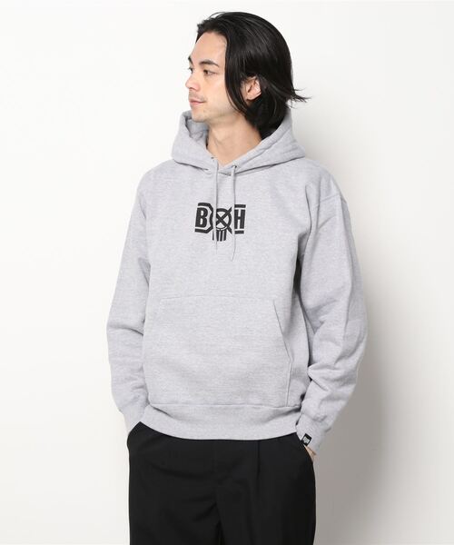 BOUNTY HUNTER(バウンティーハンター)の「BxH LOGO HEAVY WEIGHT Pullover Pk(パーカー・メンズ・ホワイト/ブラック/グレー・MEDIUM/LARGE/X-LARGE)」の10枚目の写真