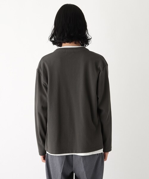 OPAQUE.CLIP(オペークドットクリップ)の「◆鹿の子ボタンレスカーデ(カーディガン/ボレロ・メンズ・アイボリー/ネイビー/グレー・02/03/04)」の13枚目の写真