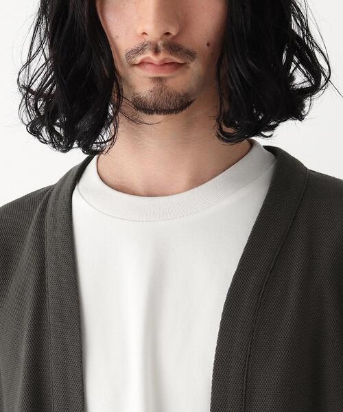 OPAQUE.CLIP(オペークドットクリップ)の「◆鹿の子ボタンレスカーデ(カーディガン/ボレロ・メンズ・アイボリー/ネイビー/グレー・02/03/04)」の14枚目の写真