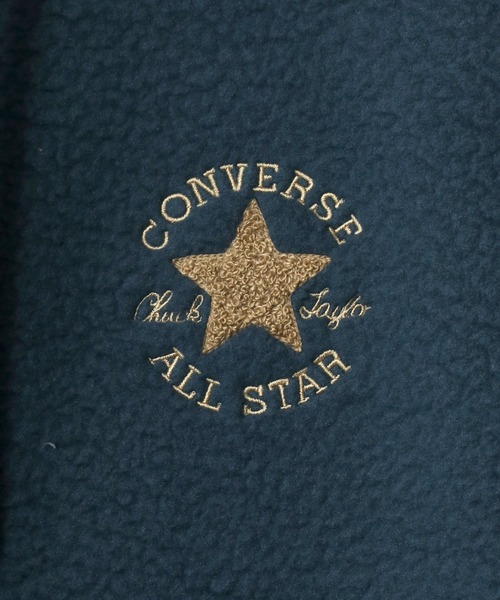CONVERSE(コンバース)の「CONVERSE/コンバース シープボアフリース ワンポイント シューズ ロゴ 刺繍 スウェット パーカー(パーカー・メンズ・ネイビー/オフホワイト/ベージュ/ブラック・LL/M/L)」の15枚目の写真