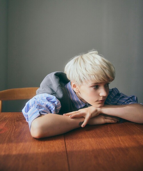 FREAK'S STORE（フリークスストア）の「マルチストライプビッグシャツ（シャツ/ブラウス・レディース・ピンク/イエロー/ブルー/グリーン・ﾌﾘ-）」の21枚目の写真