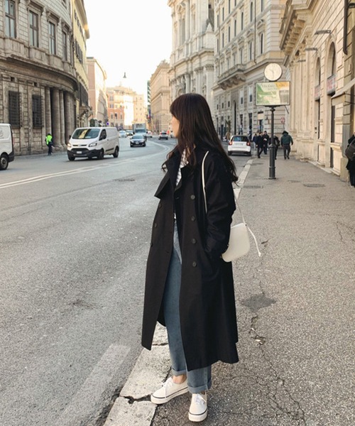 Doula Doula（ドゥーラドゥーラ）の「BIGシルエット トレンチコート（トレンチコート・レディース・ブラック/ベージュ・M/L）」の18枚目の写真