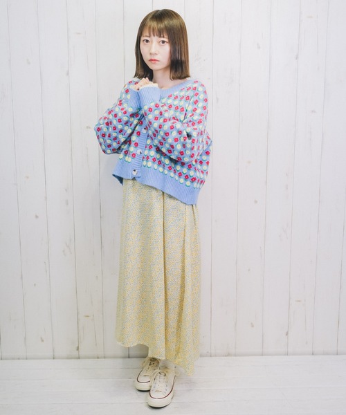 Clice de Paris（クリシェドゥパリス）の「K/フラワーニットカーデ（カーディガン/ボレロ・レディース・ブルー・ONESIZE）」の15枚目の写真
