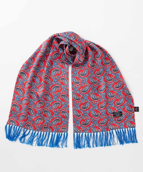 セール】老舗英国ブランド 100% ピュアシルクスカーフ（バンダナ
