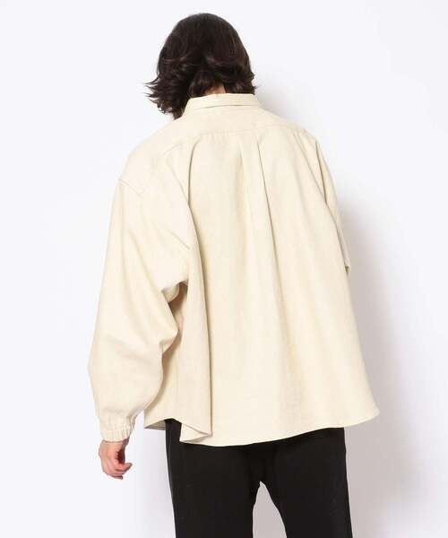 MANASTASH(マナスタッシュ)の「MANASTASH×GILET / マナスタッシュ×ジレ MS BD BIG SHIRTS マナスタッシュBDビッグシャツ(シャツ/ブラウス・メンズ・ナチュラル・MEDIUM)」の15枚目の写真