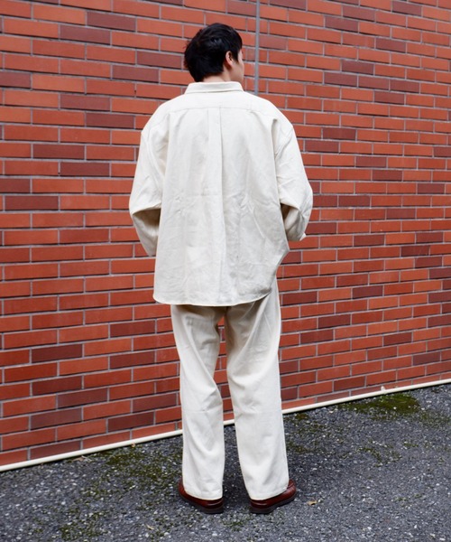 MANASTASH(マナスタッシュ)の「MANASTASH×GILET / マナスタッシュ×ジレ MS BD BIG SHIRTS マナスタッシュBDビッグシャツ(シャツ/ブラウス・メンズ・ナチュラル・MEDIUM)」の7枚目の写真