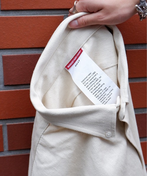 MANASTASH(マナスタッシュ)の「MANASTASH×GILET / マナスタッシュ×ジレ MS BD BIG SHIRTS マナスタッシュBDビッグシャツ(シャツ/ブラウス・メンズ・ナチュラル・MEDIUM)」の10枚目の写真