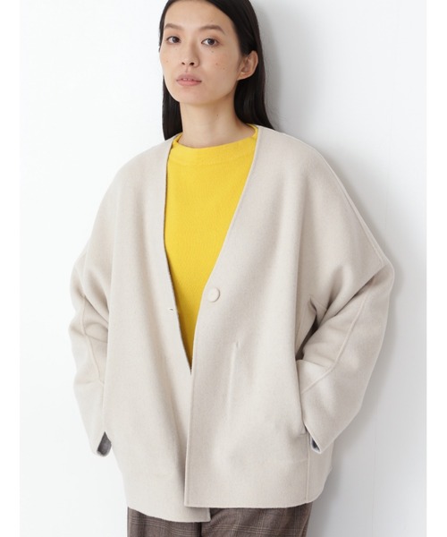 human woman（ヒューマンウーマン）の「◇メルトンバイカラーコート