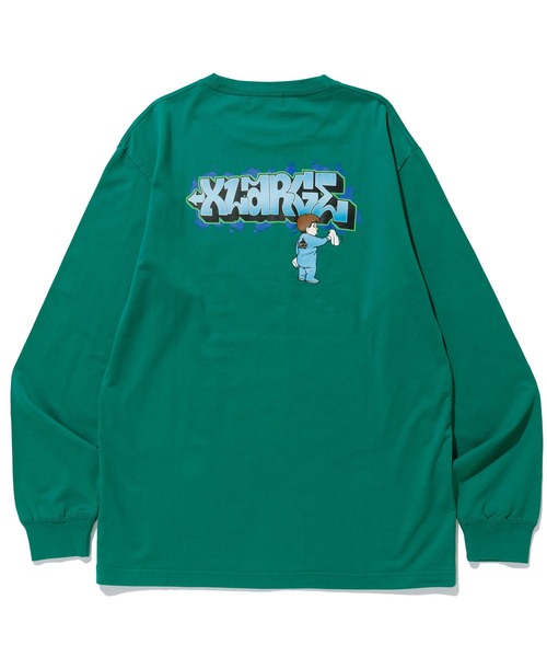 XLARGE（エクストララージ）の「BUFF L/S TEE（Tシャツ/カットソー・メンズ・ホワイト/ブラック/グリーン・S/M/L/XL）」の4枚目の写真