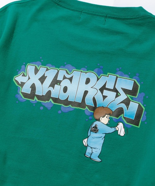 XLARGE（エクストララージ）の「BUFF L/S TEE（Tシャツ/カットソー・メンズ・ホワイト/ブラック/グリーン・S/M/L/XL）」の10枚目の写真