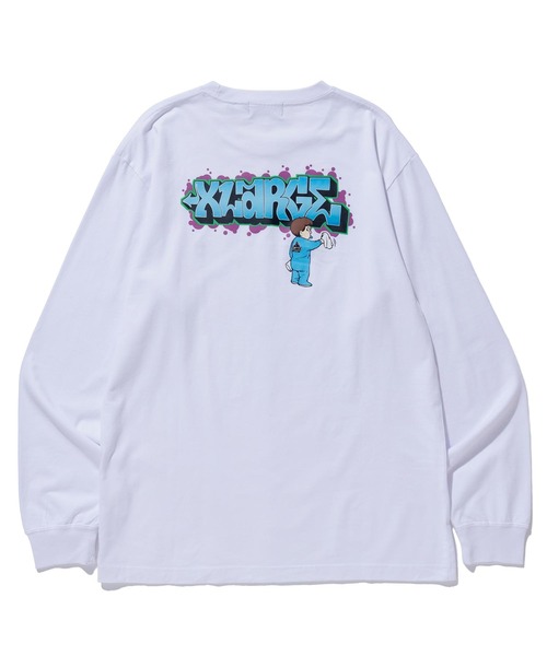 XLARGE（エクストララージ）の「BUFF L/S TEE（Tシャツ/カットソー・メンズ・ホワイト/ブラック/グリーン・S/M/L/XL）」の7枚目の写真