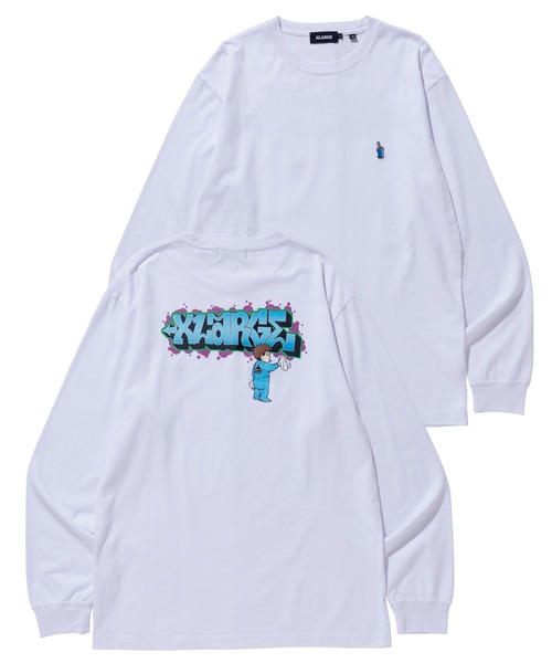 XLARGE（エクストララージ）の「BUFF L/S TEE（Tシャツ/カットソー・メンズ・ホワイト/ブラック/グリーン・S/M/L/XL）」の9枚目の写真