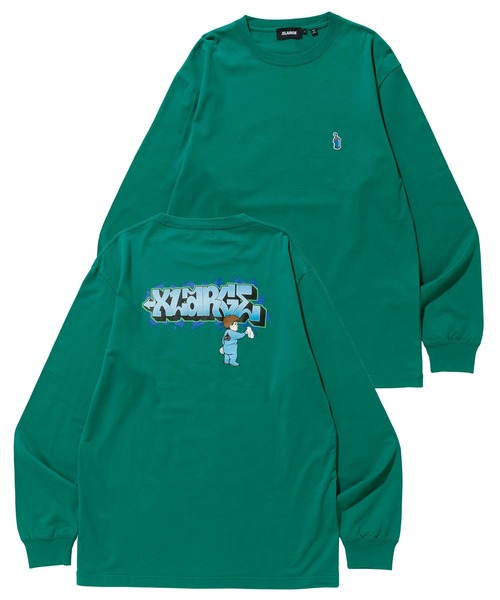 XLARGE（エクストララージ）の「BUFF L/S TEE（Tシャツ/カットソー・メンズ・ホワイト/ブラック/グリーン・S/M/L/XL）」の13枚目の写真