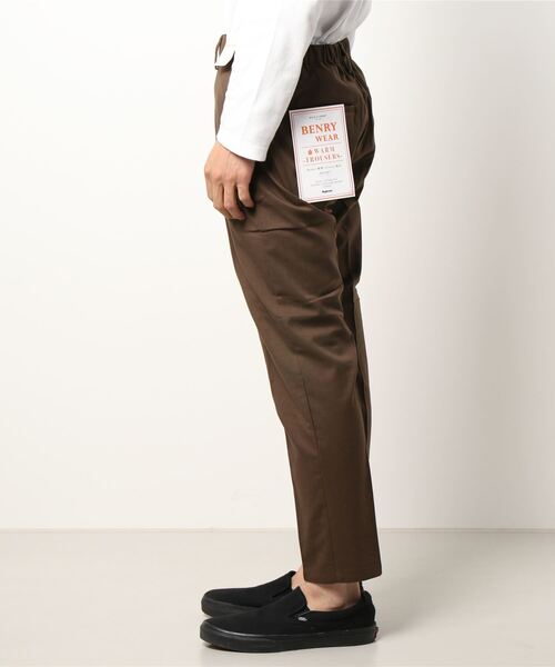BACK NUMBER（バックナンバー）の「【BACK NUMBER】「BENRY」WARMトラウザーイージーパンツ（スラックス・メンズ・ブラック/ブラウン/チャコールグレー×ブラック/ベージュ・XL/L/M/S）」の6枚目の写真
