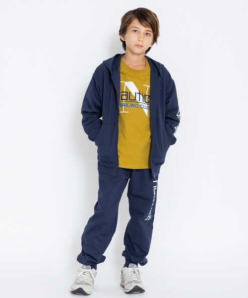 NAUTICA(ノーティカ)の「【NAUTICA/ノーティカ】ミニ裏毛ロングパンツ(その他パンツ・キッズ・ネイビー/杢グレー・140/150/130/120)」の4枚目の写真
