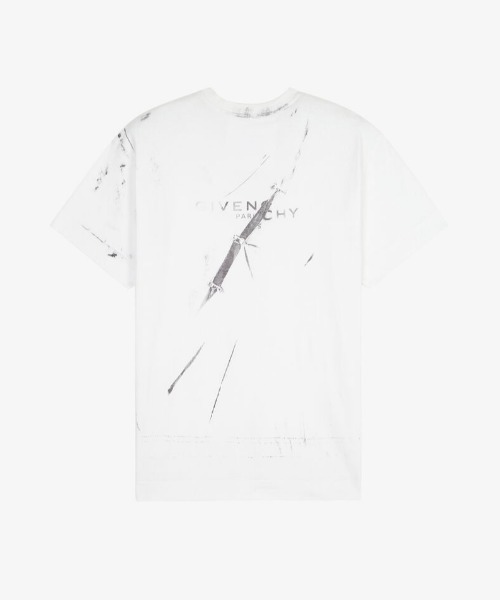 GIVENCHY（ジバンシイ）の「GIVENCHY トロンプルイユ エフェクト オーバーサイズ Tシャツ（Tシャツ/カットソー・メンズ・ホワイト・M/XS/S/XXS）」の2枚目の写真