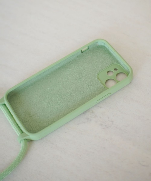 Port（ポート）の「パラコード付き ショルダー iPhoneケース # ( 7 / 8 / SE2 / 11 / 12 / 13 / 12mini )（スマホケース/カバー・レディース・ベビーピンク/ブラック/ピンク/ホワイト/ライトグリーン・G/B/A/D/C/H/I）」の11枚目の写真