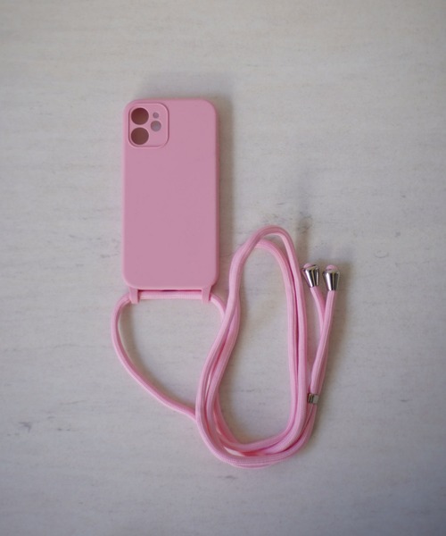 Port（ポート）の「パラコード付き ショルダー iPhoneケース # ( 7 / 8 / SE2 / 11 / 12 / 13 / 12mini )（スマホケース/カバー・レディース・ベビーピンク/ブラック/ピンク/ホワイト/ライトグリーン・G/B/A/D/C/H/I）」の10枚目の写真