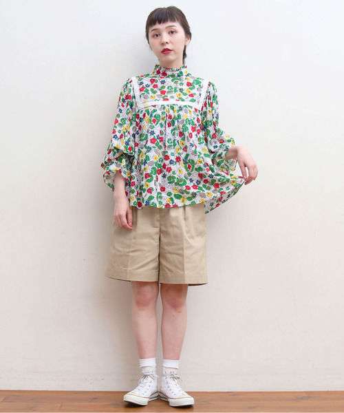 My Fav. CHILD WOMAN(マイファブチャイルドウーマン)の「ヴィンテージチノクロス ショートパンツ(チノパンツ・レディース・ベージュ・38/36)」の14枚目の写真