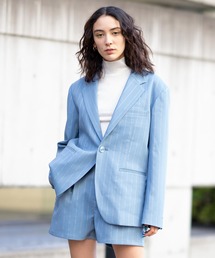 X-girl | BARBED WIRE PINSTRIPE JACKET(テーラードジャケット)