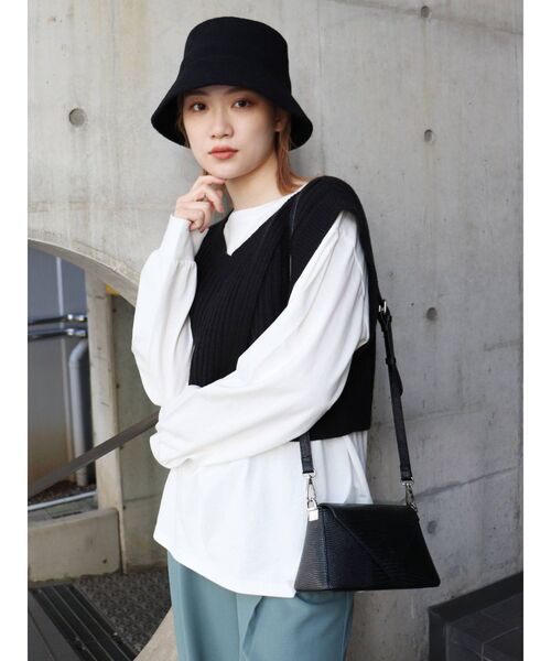 MURUA（ムルーア）の「ミニショルダーバッグ（ショルダーバッグ・レディース・ホワイト/ブラック・FREE）」の8枚目の写真