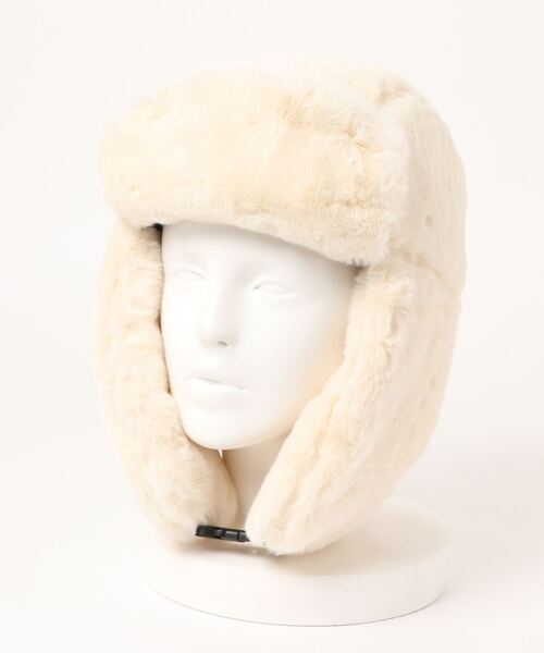 VIBGYOR Women（ヴィブジョー　ウィメン）の「【six mouse】ファーフライトキャップ（キャップ・レディース・グレー/ピンク/モカ/アイボリー・FREE）」の4枚目の写真