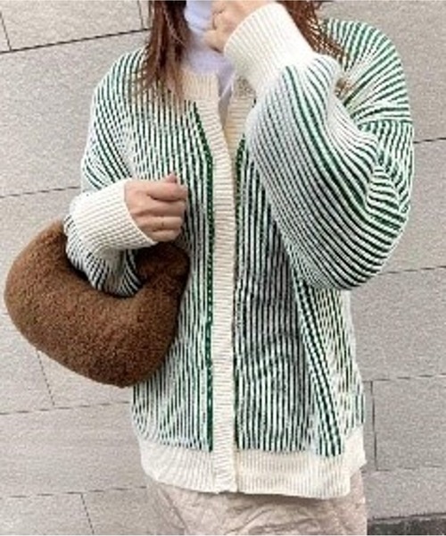 acro(アクロ)の「ツートンバイカラーカーディガン/AC1293 acro(アクロ)の「ツートンバイカラーカーディガン/AC1293