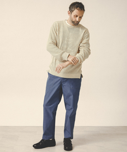 MONT KEMMEL（モンケメル）の「【MONTKEMMEL / モンケメル】別注 ワーク ベイカーパンツ（カーゴパンツ・メンズ・ライトブルー/アイボリー/カーキ/ブラック・46/48/50）」の11枚目の写真