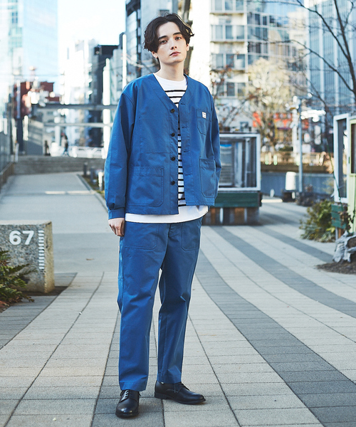 MONT KEMMEL（モンケメル）の「【MONTKEMMEL / モンケメル】別注 ワーク ベイカーパンツ（カーゴパンツ・メンズ・ライトブルー/アイボリー/カーキ/ブラック・46/48/50）」の19枚目の写真