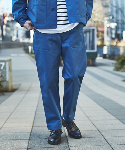 MONT KEMMEL（モンケメル）の「【MONTKEMMEL / モンケメル】別注 ワーク ベイカーパンツ（カーゴパンツ・メンズ・ライトブルー/アイボリー/カーキ/ブラック・46/48/50）」の17枚目の写真