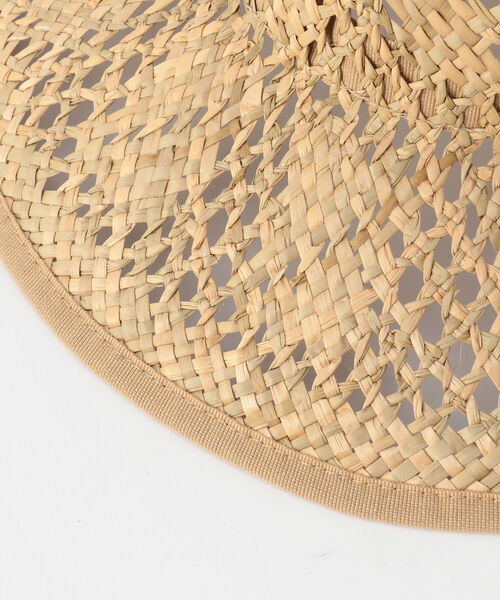 Santelli Francesca(サンテッリフランチェスカ)の「【SANTELLI FRANCESCA /サンテッリフランチェスカ 】透かし編みつば広HAT(ハット・レディース・ベージュ/ベージュ系その他3・FREE)」の6枚目の写真