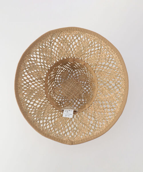 Santelli Francesca(サンテッリフランチェスカ)の「【SANTELLI FRANCESCA /サンテッリフランチェスカ 】透かし編みつば広HAT(ハット・レディース・ベージュ/ベージュ系その他3・FREE)」の7枚目の写真