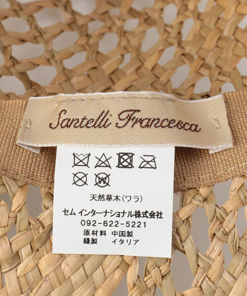 Santelli Francesca(サンテッリフランチェスカ)の「【SANTELLI FRANCESCA /サンテッリフランチェスカ 】透かし編みつば広HAT(ハット・レディース・ベージュ/ベージュ系その他3・FREE)」の8枚目の写真