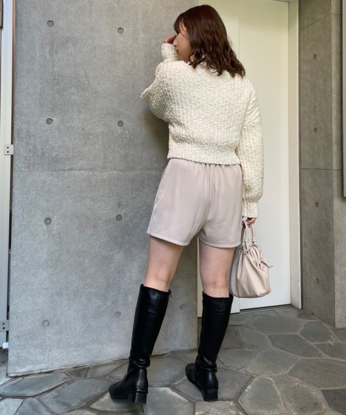 one after another NICE CLAUP（ワンアフターアナザーナイスクラップ）の「特別な存在感　ポンポンヤーンニットカーディガン（カーディガン/ボレロ・レディース・ライトグレー/ライトグリーン/アイボリー/ライトピンク・FREE）」の21枚目の写真