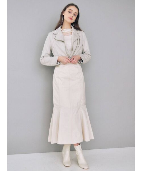 MERCURYDUO（マーキュリーデュオ）の「2WAYリボンパワショルレースブラウス（シャツ/ブラウス・レディース・ネイビー/オフホワイト/ラベンダー・FREE）」の11枚目の写真