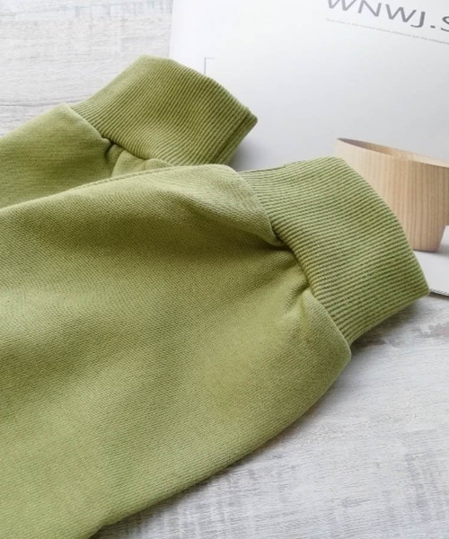 Dalfwin(ダールフィン)の「韓国ファッションleave筆記体ロゴスウェット(スウェット・レディース・ネイビー/ピンク/クリーム/グリーン系その他・FREE)」の9枚目の写真