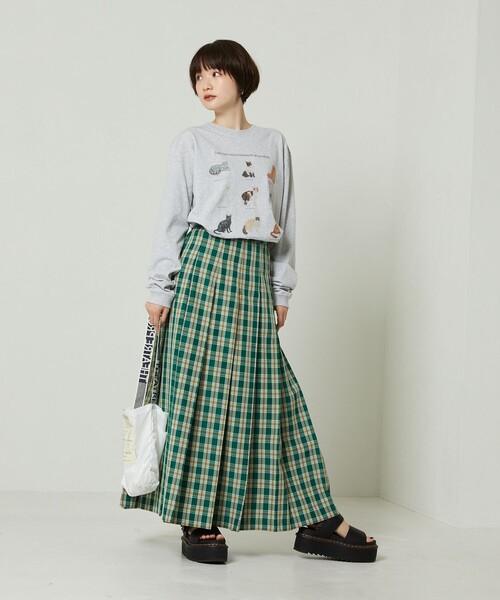 FREAK'S STORE（フリークスストア）の「9CATs ARTロンT（Tシャツ/カットソー・レディース・ホワイト/ライトグレー・ﾌﾘ-）」の15枚目の写真