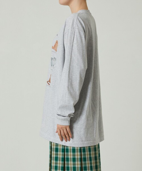 FREAK'S STORE（フリークスストア）の「9CATs ARTロンT（Tシャツ/カットソー・レディース・ホワイト/ライトグレー・ﾌﾘ-）」の16枚目の写真