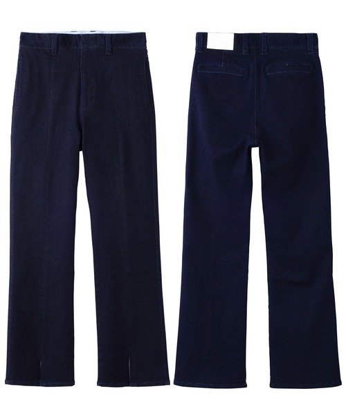MILKFED.(ミルクフェド)の「DENIM SLIT PANTS(デニムパンツ・レディース・ホワイト/インディゴブルー/ライトインディゴブルー・XS/S/M)」の20枚目の写真