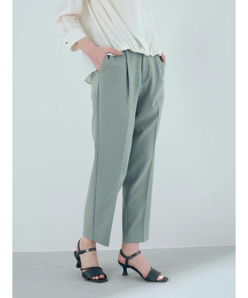 YECCA VECCA（イェッカヴェッカ）の「美脚タックパンツ①（その他パンツ・レディース・ネイビー/ミント・M）」の3枚目の写真