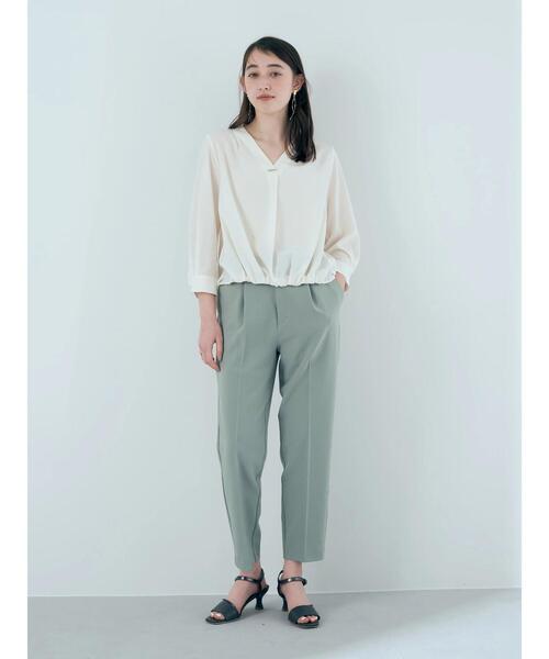 YECCA VECCA（イェッカヴェッカ）の「美脚タックパンツ①（その他パンツ・レディース・ネイビー/ミント・M）」の10枚目の写真